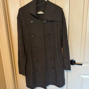 Faded Glory Dark Brown Cardigan Sweater